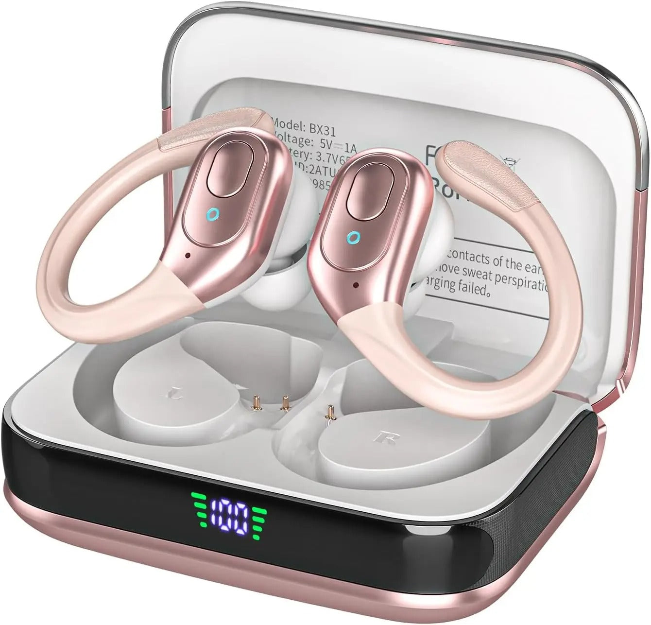 ecouteurs sans fils Aurox rose