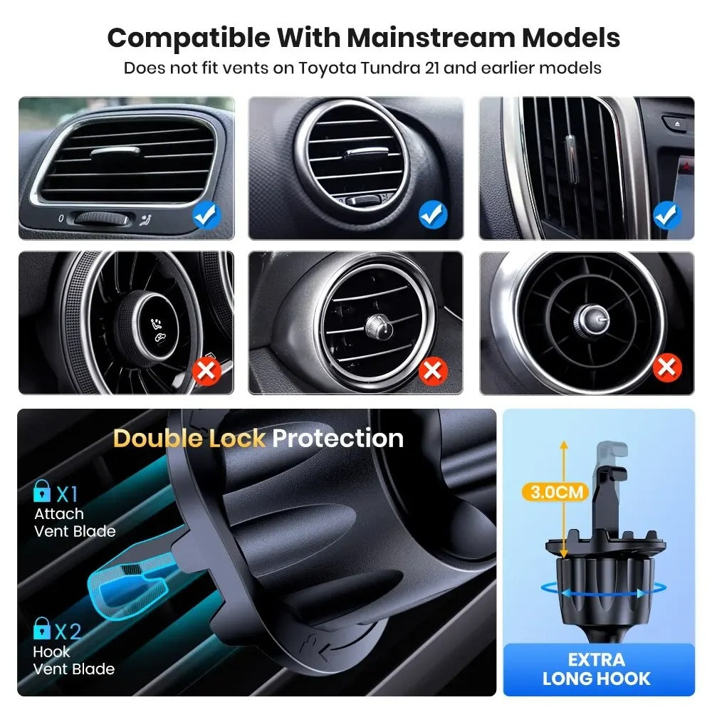 support de telephone voiture Loky aeration