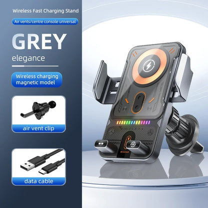 support de telephone voiture VoltEdge gris