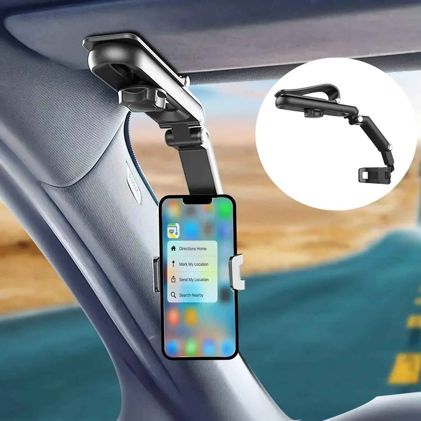 support voiture pour telephone FlexiClip differente vue