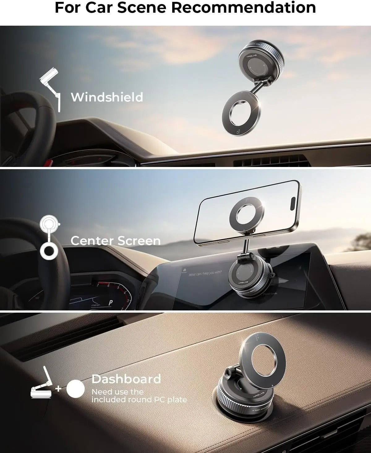 support voiture pour telephone MagRing modele