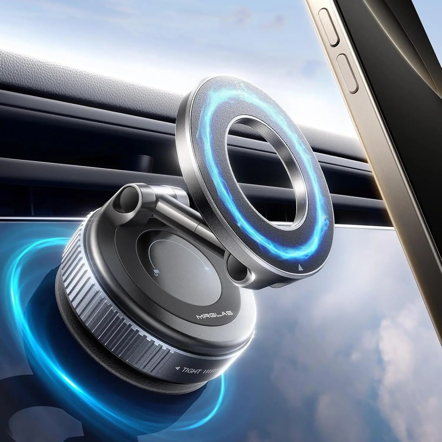 support voiture pour telephone MagRingPro vitre