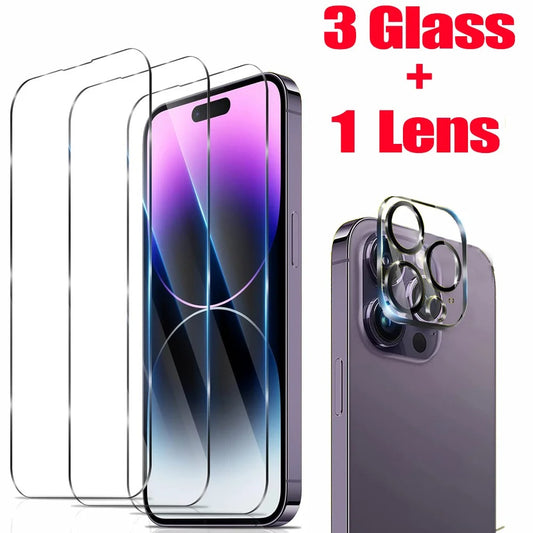 verre trempe iphone 13 CrystalArmor 3pcs